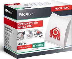 Staubsaugerbeutel Miele FJM Serie S2 S3 S4 S5 S6 S7, Complete C1, Compact C1/C2 - 16 Staubbeutel - Microvlies Staubsaugerbeutel Miele FJM Serie S2 S3 S4 S5 S6 S7, Complete C1, Compact C1/C2 - 16 Staubbeutel - Microvlies
