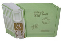 Staubsaugerbeutel Vorwerk geeignet für Kobold VK 135, 136 - 6 Tüten - Papier Staubsaugerbeutel Vorwerk geeignet für Kobold VK 135, 136 - 6 Tüten - Papier