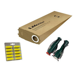 Staubsaugerbeutel Vorwerk Filterset Rundbürsten geeignet für Kobold VK 118 119 120 121 122 - 10 Tüten + 1 Paar Rundbürsten + 10 Duftstäbchen - Papier Staubsaugerbeutel Vorwerk Filterset Rundbürsten geeignet für Kobold VK 118 119 120 121 122 - 10 Tüten + 1 Paar Rundbürsten + 10 Duftstäbchen - Papier